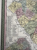 South Carolina state canals early roads 1855 Cowperthwait beautiful color map