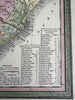 South Carolina state canals early roads 1855 Cowperthwait beautiful color map