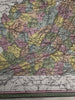 Virginia state stage coach roads shown RR lines 1855 Cowperthwait lovely map