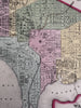 Washington, D.C. city plan names hotels & African churches 1855 Cowperthwait map