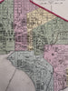 Washington, D.C. city plan names hotels & African churches 1855 Cowperthwait map