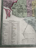 Washington, D.C. city plan names hotels & African churches 1855 Cowperthwait map