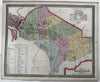 Washington, D.C. city plan names hotels & African churches 1855 Cowperthwait map