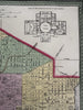 Washington, D.C. city plan names hotels & African churches 1855 Cowperthwait map