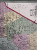 Washington, D.C. city plan names hotels & African churches 1855 Cowperthwait map