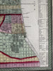 Philadelphia city plan hotels public buildings churches 1855 Cowperthwait map