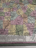 Georgia state early RR lines canals 1850-5 Cowperthwait hand colored map