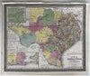 Texas state variant Hidalgo Co. & proposed RR line1854 JH Young Cowperthwait map