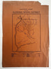Alaska Klondike Mining District map c.1896-9 rare map with Dawson distances key