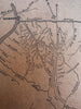 Alaska Klondike Mining District map c.1896-9 rare map with Dawson distances key
