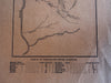 Alaska Klondike Mining District map c.1896-9 rare map with Dawson distances key
