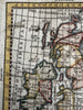 British Isles Ireland England Isles 1788 rare Italian hand colored miniature map
