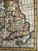 British Isles Ireland England Isles 1788 rare Italian hand colored miniature map