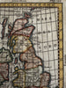 British Isles Ireland England Isles 1788 rare Italian hand colored miniature map