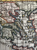 Greece Greek Isles Aegean sea 1788 rare Italian hand colored miniature map
