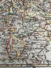 Russia in Europe c.1760-80 miniature engraved hand colored map