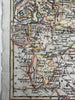 Russia in Europe c.1760-80 miniature engraved hand colored map