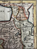 Turkey in Asia Syria Iraq Georgia 1744 Faure engraved hand color miniature map