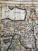Turkey in Asia Syria Iraq Georgia 1744 Faure engraved hand color miniature map