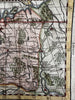 Moscovia Russia Moscow rare 1788 Italian hand colored miniature map