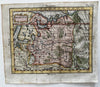 Moscovia Russia Moscow rare 1788 Italian hand colored miniature map