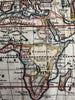 Africa continent 1744 Faure scarce engraved hand colored miniature map