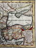 Turkey in Europe Balkans Hungary 1714 scarce engraved hand colored miniature map