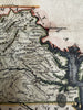 Virginia state 1796 Thomas & Andrews rare engraved hand color map