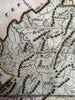 Virginia state 1796 Thomas & Andrews rare engraved hand color map