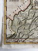 Virginia state 1796 Thomas & Andrews rare engraved hand color map