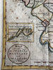Maryland & Delaware states 1796 Thomas & Andrews rare Doolittle hand color map