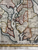 Maryland & Delaware states 1796 Thomas & Andrews rare Doolittle hand color map