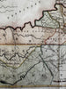 Kentucky & Tennessee Government early states 1796 Doolittle rare seminal map