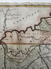 Kentucky & Tennessee Government early states 1796 Doolittle rare seminal map