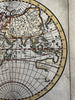 World in spheres California as island & unknown Australia 1744 Senex rare map
