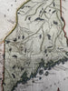 Province of Maine early pre-state 1811 NY rare engraved hand color map