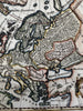 Ancient Europe Galliae Thrace Samatia Germania 1694 decorative hand color map