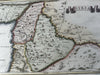 Syria Phoenicia Arabia Deserts Mesopotamia 1768 Toms engraved hand color map