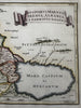 Asiatic Sarmatia Georgia Ukraine Caspian Sea Crimea 1768 Toms engraved map