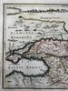 Asiatic Sarmatia Georgia Ukraine Caspian Sea Crimea 1768 Toms engraved map