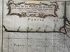 West Africa Guinea coast Kalabar river 1747 decorative nautical Bellin map