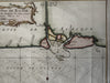 West Africa Guinea coast Kalabar river 1747 decorative nautical Bellin map