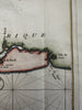 West Africa Guinea coast Kalabar river 1747 decorative nautical Bellin map