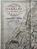 Seat of War Northern Italy Southern Germany Switzerland c1740-50’s rare map