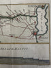 Germany Baltic & North Sea 1784 Kiel canal profile map engraved by Kitchin HC