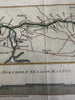 Germany Baltic & North Sea 1784 Kiel canal profile map engraved by Kitchin HC