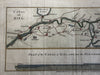 Germany Baltic & North Sea 1784 Kiel canal profile map engraved by Kitchin HC