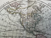 North & South America Mer de L’Ouest w orld western hemisphere 1778 Desnos map