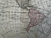 North & South America Mer de L’Ouest w orld western hemisphere 1778 Desnos map