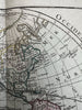 North & South America Mer de L’Ouest w orld western hemisphere 1778 Desnos map
